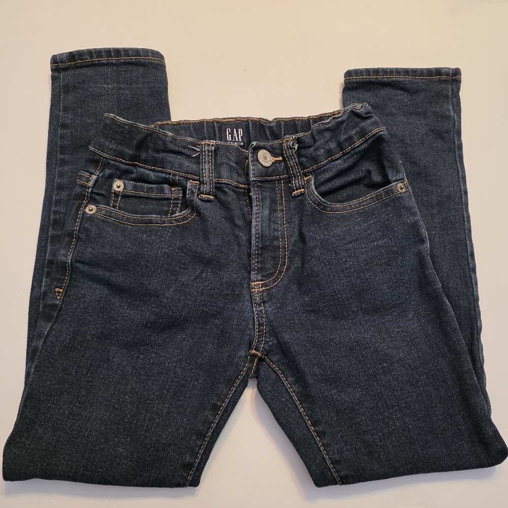 GAP Kids Jeans 7 Regular Stretch Skinny  Dark Wash Denim